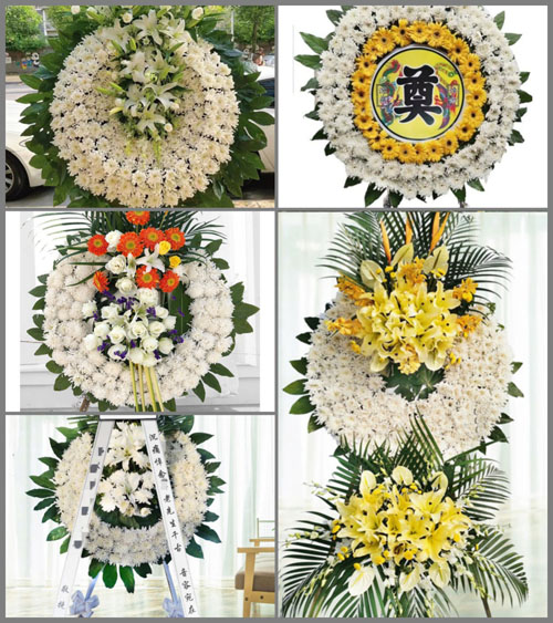 湖南永州零陵区菱角塘镇花山岭村花圈速递