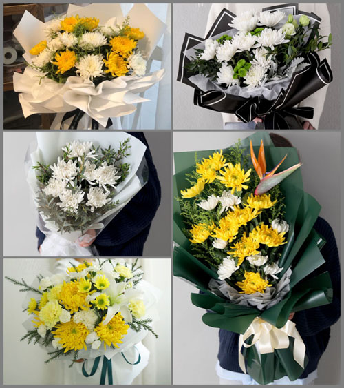 湖南永州零陵区菱角塘镇花山岭村白事花束代送